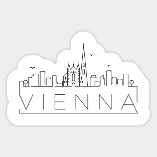 Vienna Minimal Skyline Sticker